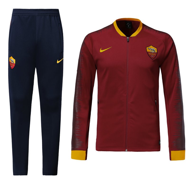 Chandal del AS Roma 2018-2019 Rojo Marino